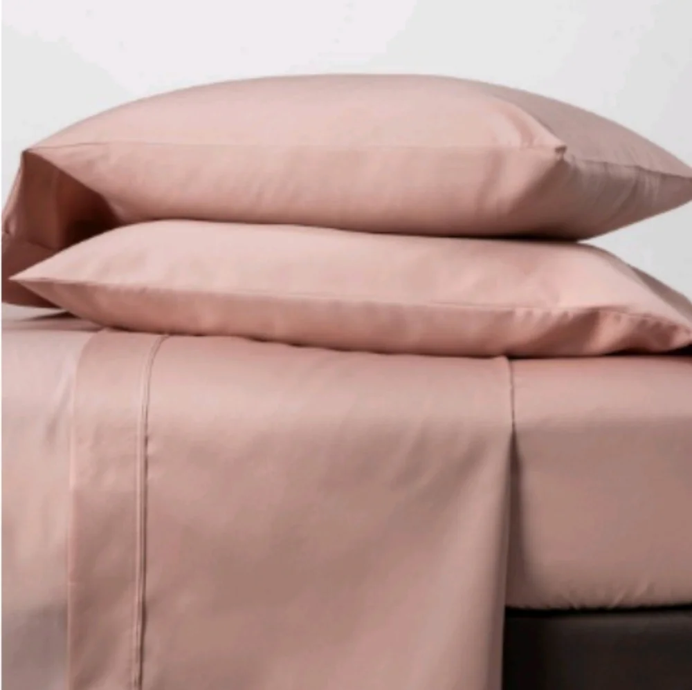 Threshold 500TC Blush Pink 3pc Twin/Twin XL Sheet Set NWT – Luxury Sateen